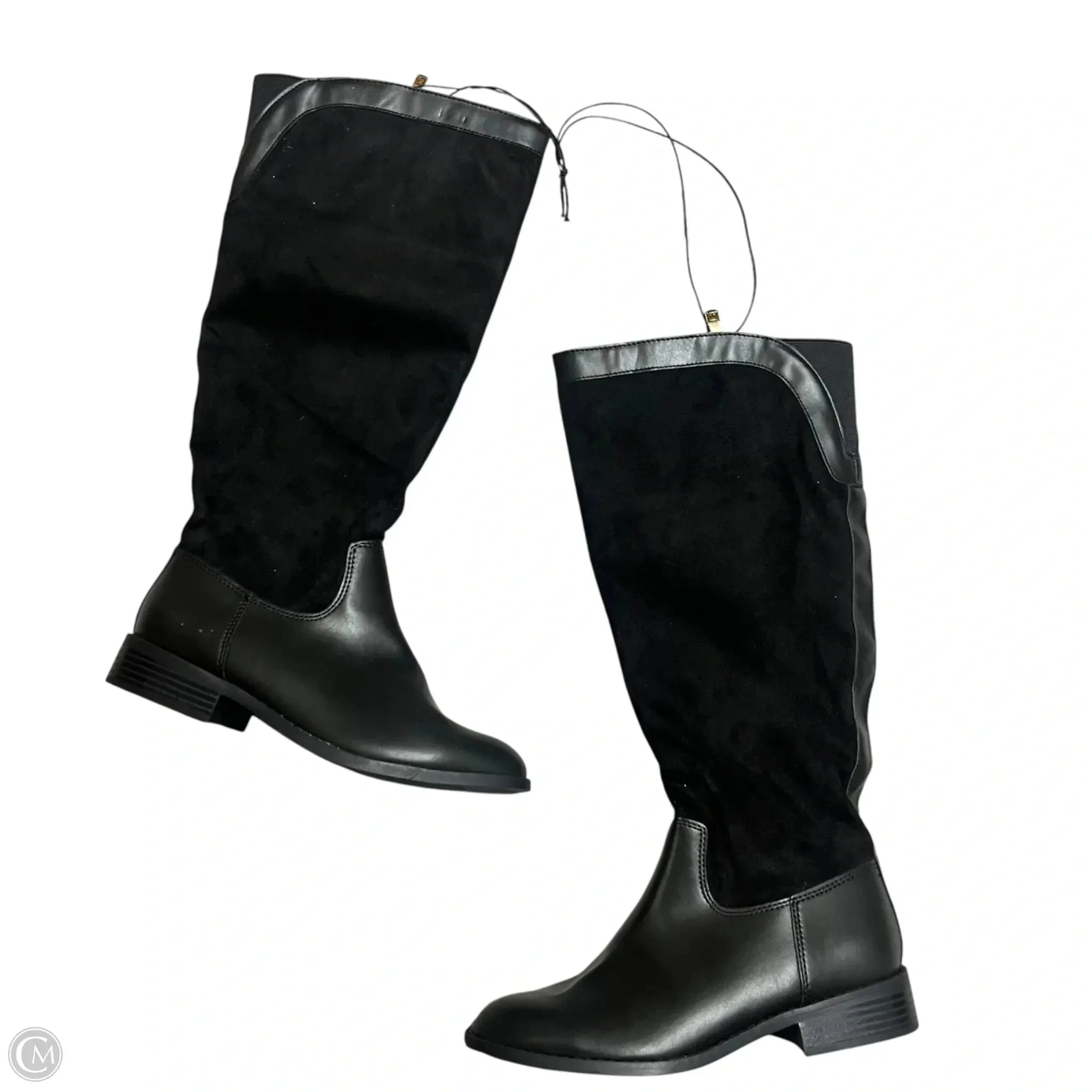 Boots Knee Heels By Liz Claiborne In Black, Size: 6 Calm Flow Social Butterfly