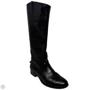 High Traction Weather Resistant User Lindsey Plate Riding Boots By Frye And Co In Black, Size: 7.5
