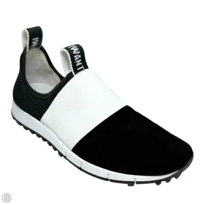 Oakland Suede Trainers Luxury Designer By Jimmy Choo In Black & White, Size: US 8/EU 38.5 Look Ready