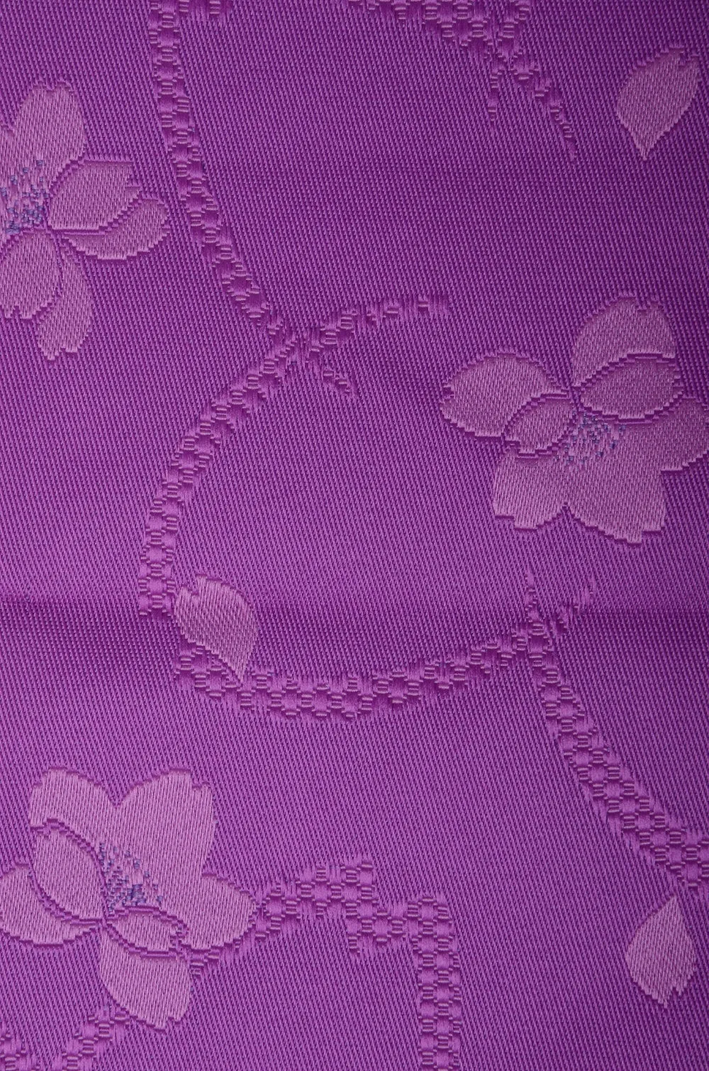 Obi belt and geta sandals set : Pre-tied / Deep purple #07