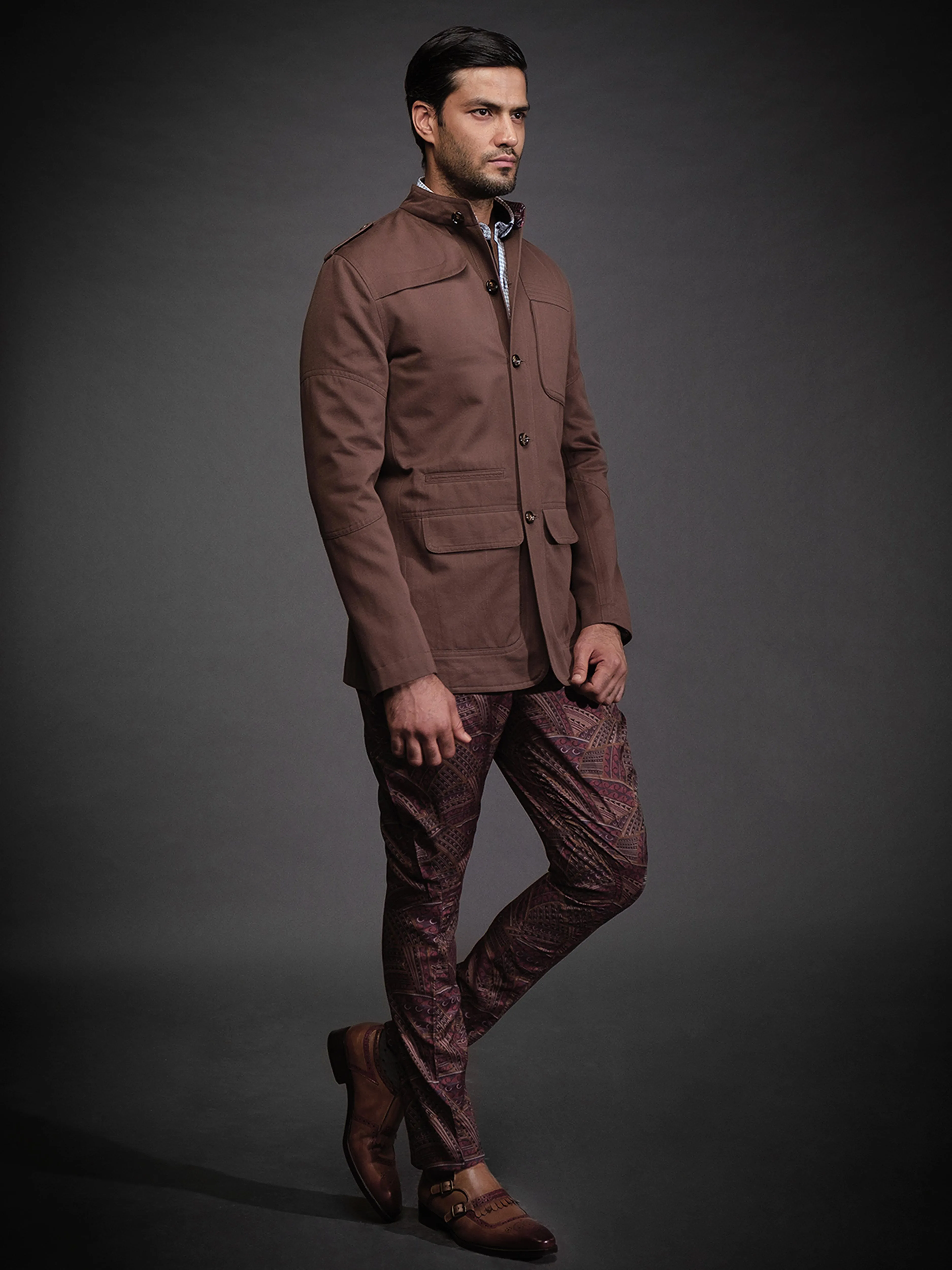 OLIVE BANDHGALA JACKET
