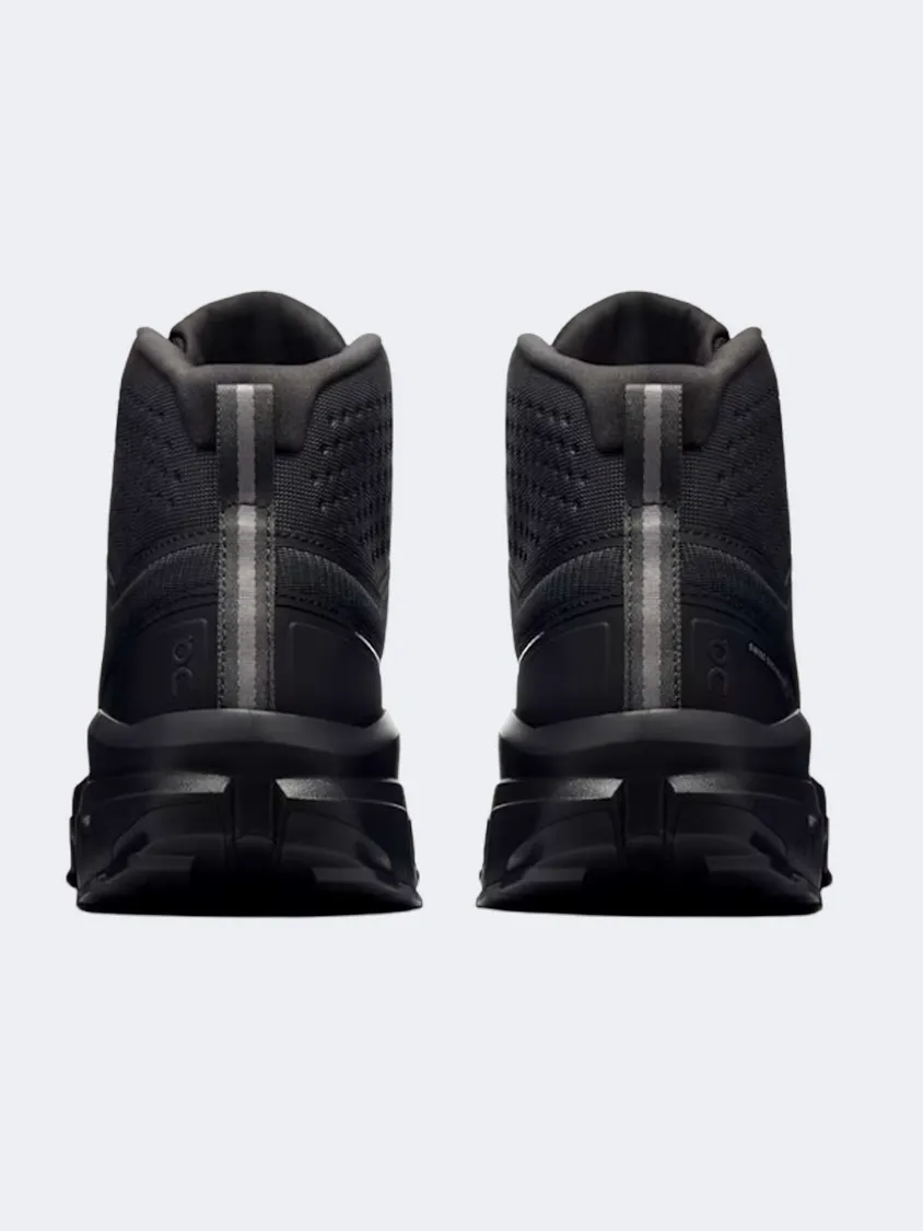 On Cloudrock Mid Waterproof Men Hiking Sneakers Black
