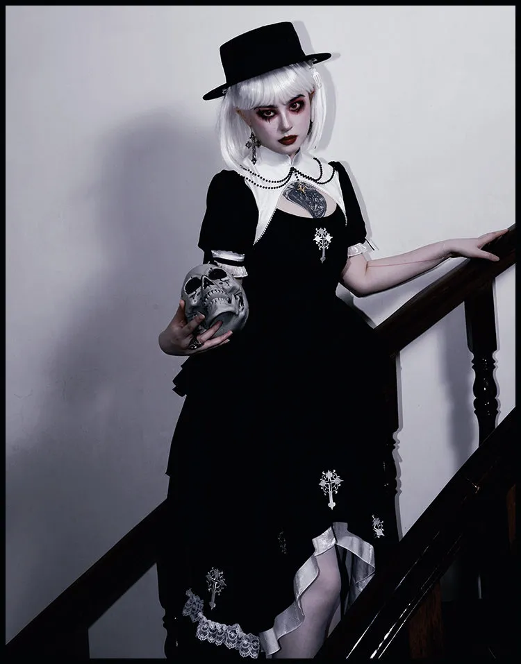 OP♥Ready to Ship♥Prayer of the Dead♥Gothic Lolita Dress
