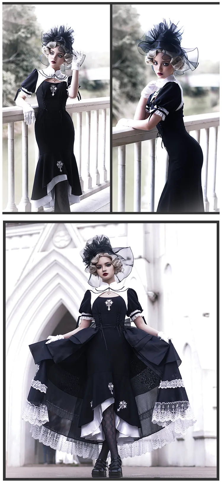 OP♥Ready to Ship♥Prayer of the Dead♥Gothic Lolita Dress