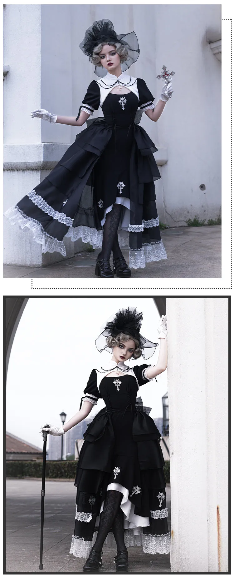 OP♥Ready to Ship♥Prayer of the Dead♥Gothic Lolita Dress