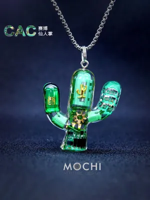 Original Cactus Necklace Delicate Cyberpunk Clavicle Chain