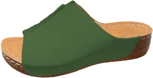 Orthopedic Sandals for Women Comfortable Dressy Casual Slides Wedge Slippers Open Toe Indoor Yoga Mat San