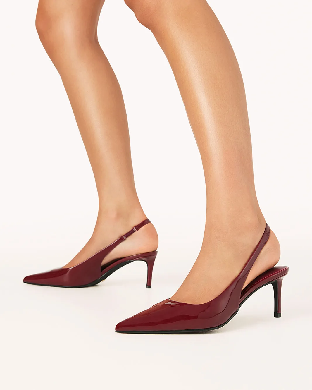 French Touch Comfortable fit OSKANNA - CHERRY RED PATENT