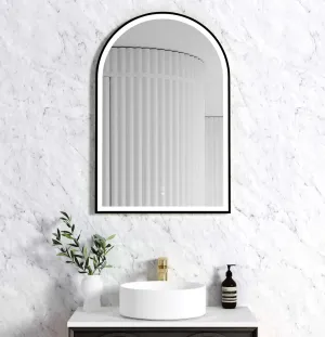 Otti Australia | Archie Black Metal Frame 900 x 600 mm LED Mirror