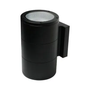 Outdoor Cylinder Wall Sconce 3240 LM 3000K Photocell Black