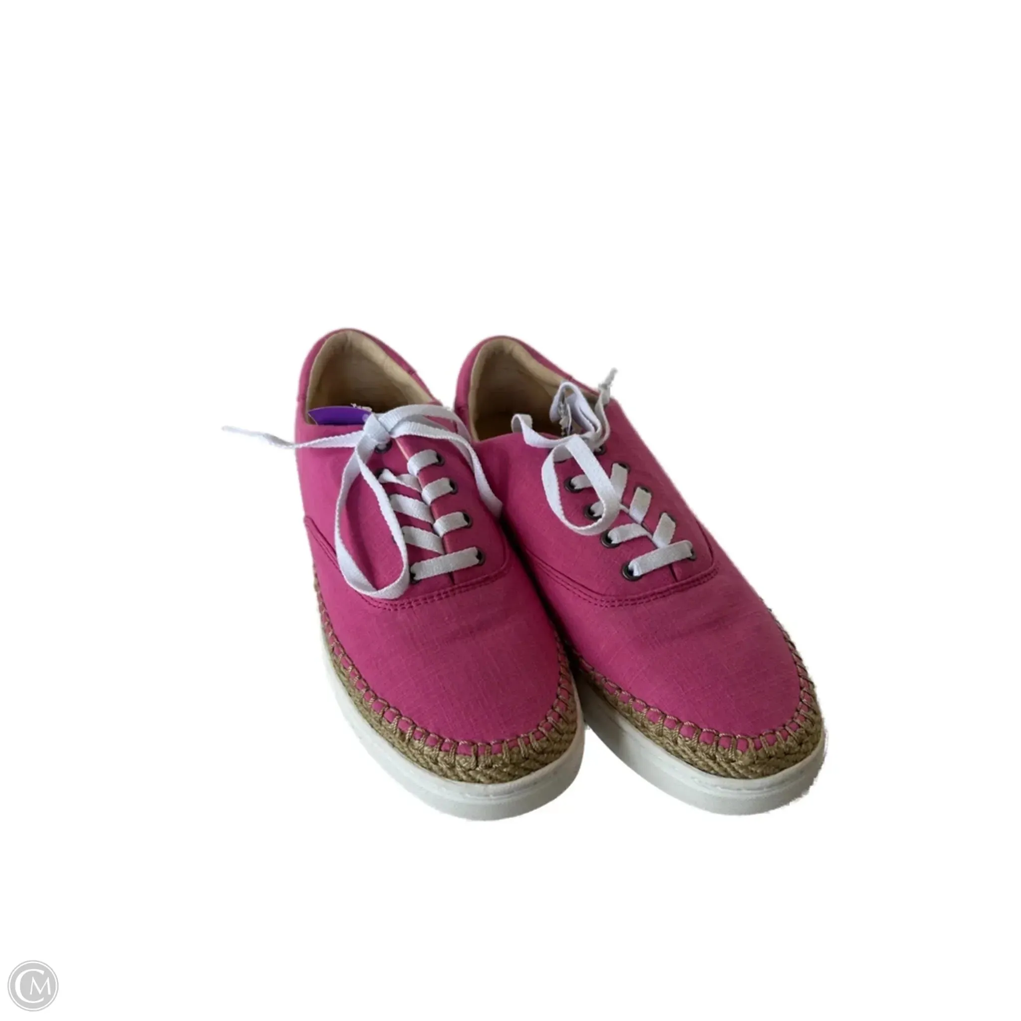 Shoes Designer By Ugg In Pink & White, Size: 11 Japan Neat