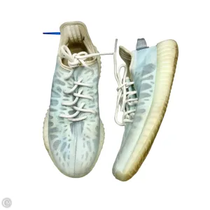 Stability Shank Harbor Mood Shoes Luxury Designer By Yeezy In Blue & Cream, Size: 9.5