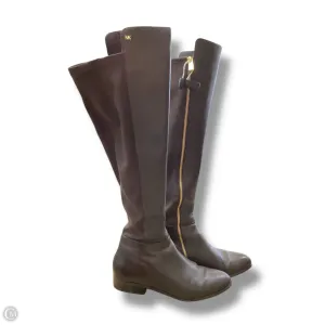 Boots Knee Flats By Michael By Michael Kors In Brown, Size: 8 Comfort Straps Cool Look