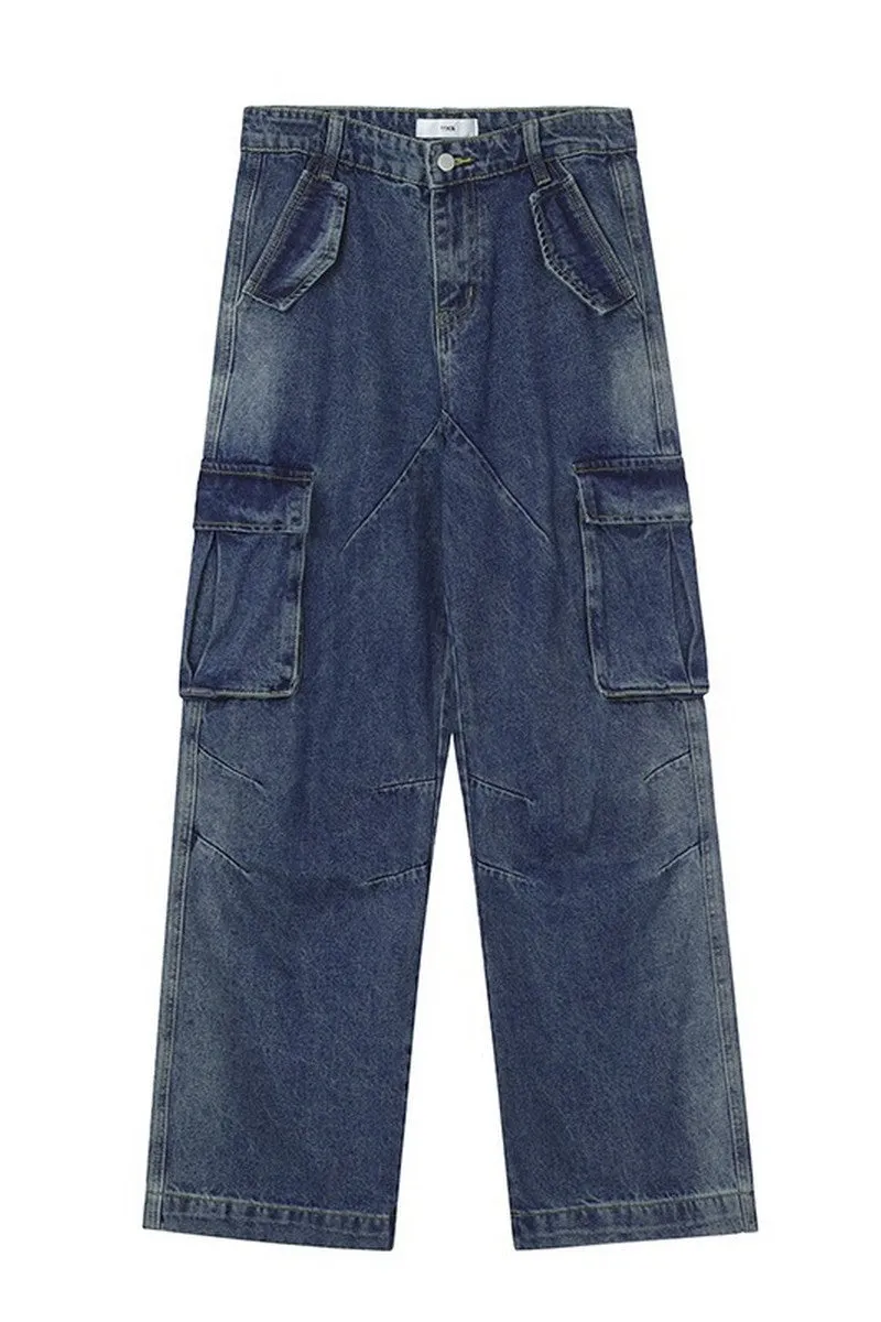 Oversized Multi-Pocket Jeans