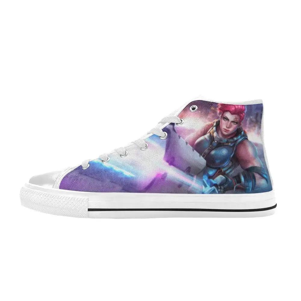 Overwatch Shoes , Overwatch Zarya Shoes High Top Sneakers for Kids and Adults