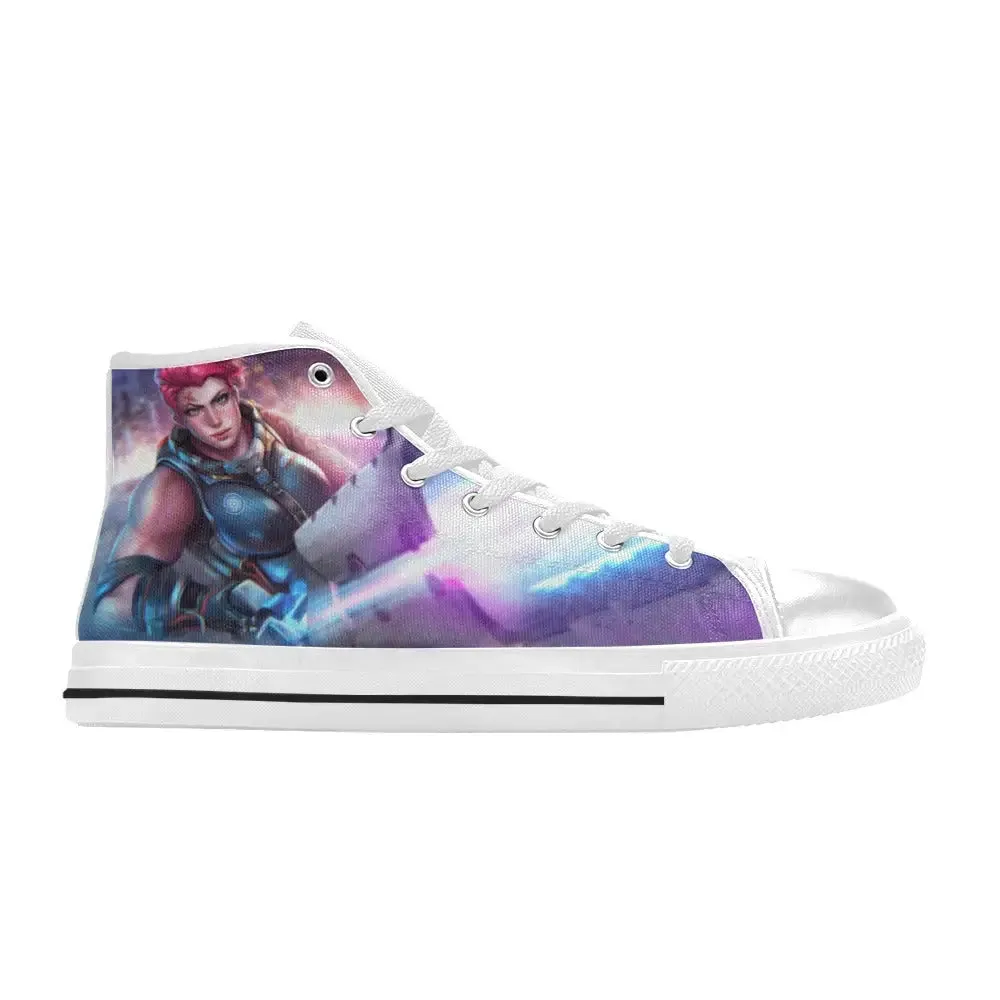 Overwatch Shoes , Overwatch Zarya Shoes High Top Sneakers for Kids and Adults