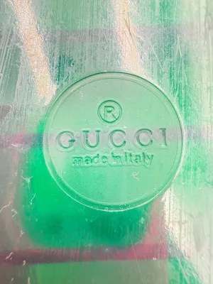 Padded Comfort Wellness Seekers Sandals Luxury Designer By Gucci In Green, Size: 8.5