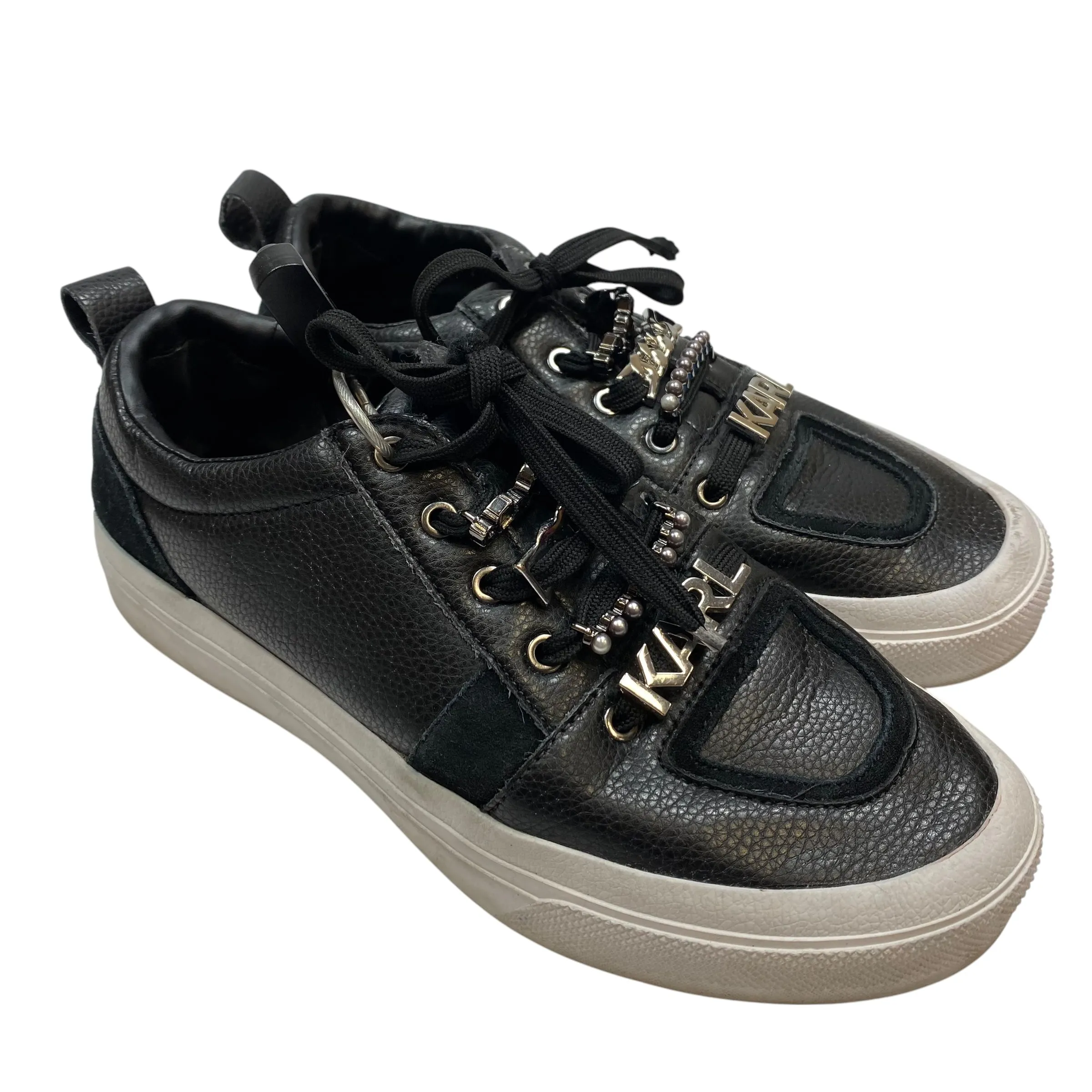 Shoes Designer By Karl Lagerfeld In Black, Size: 9 Safe Land