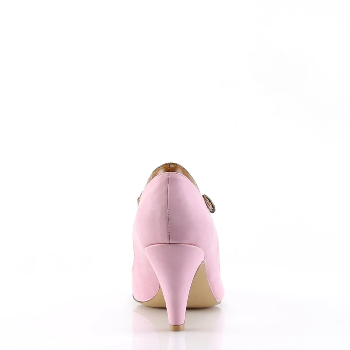 PEACH-03 Pin Up Couture Peach Baby Pink Faux Leather Sexy Single Soles (Retro Heels)