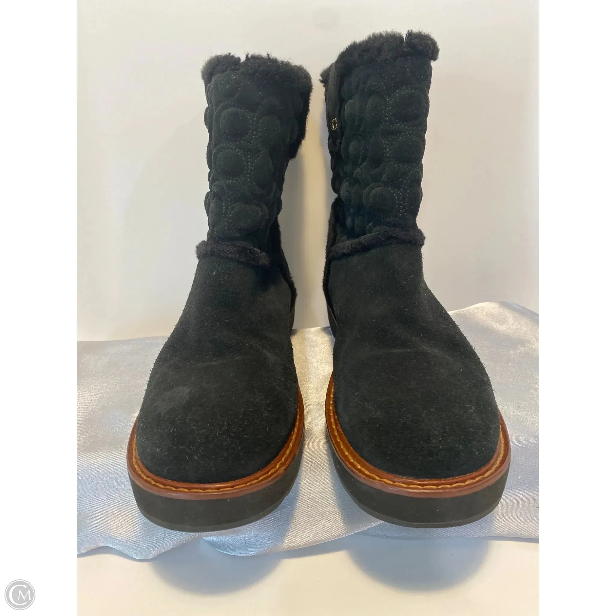 Boots Designer By Coach In Black, Size: 7.5 Feather Light Travel Enthusiasts Dad Style
