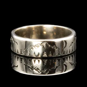 Personalized Engraved Men's Wedding Band