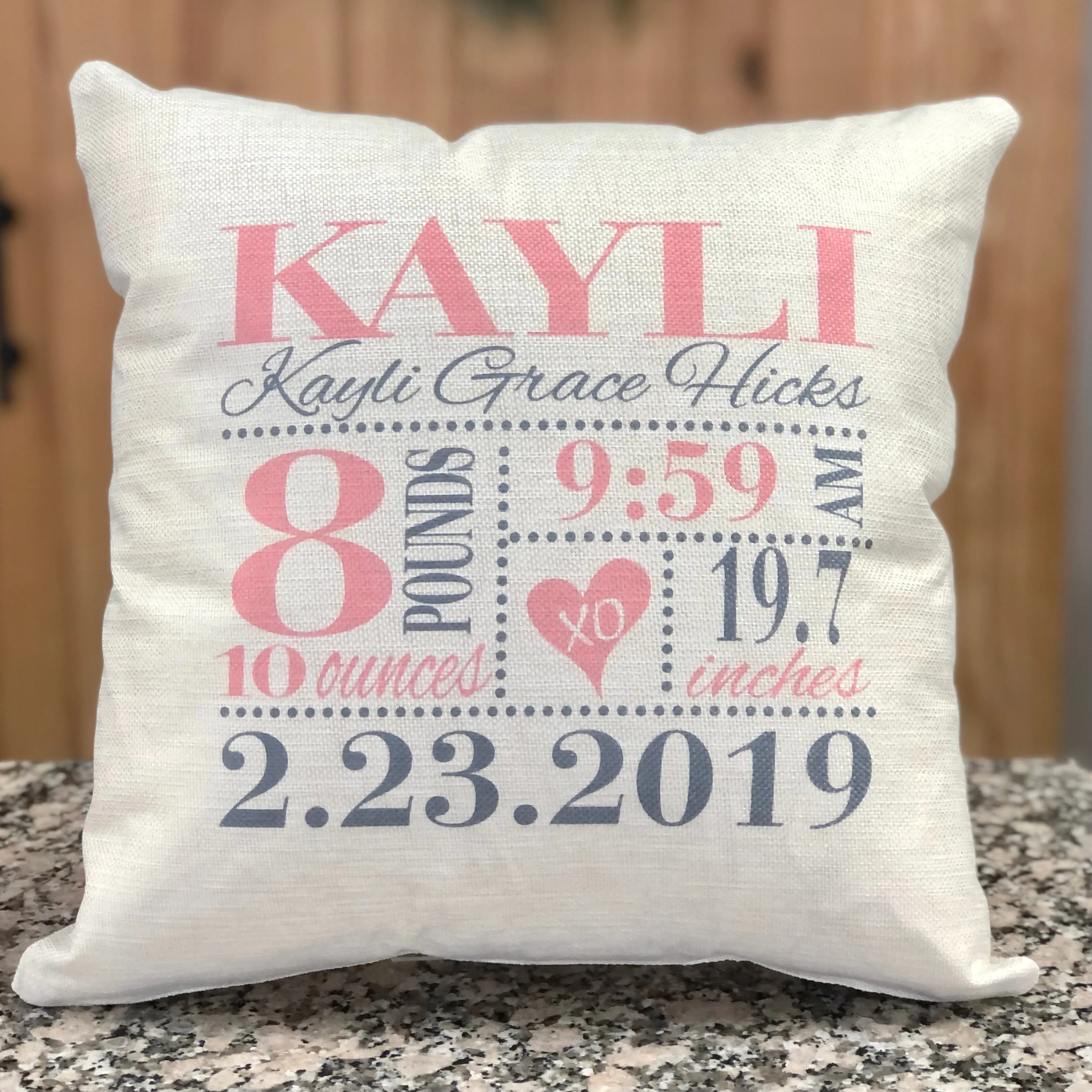 Pillow - Custom Engraved