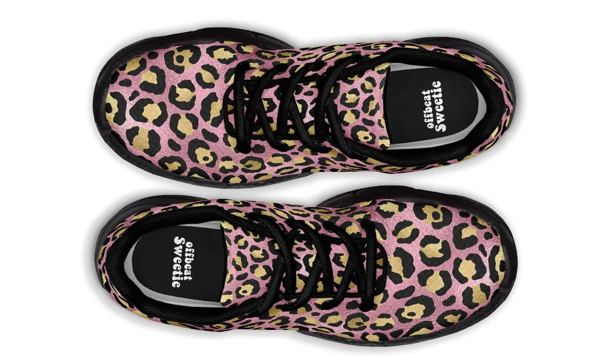 Pink Leopard Chunky Sneakers