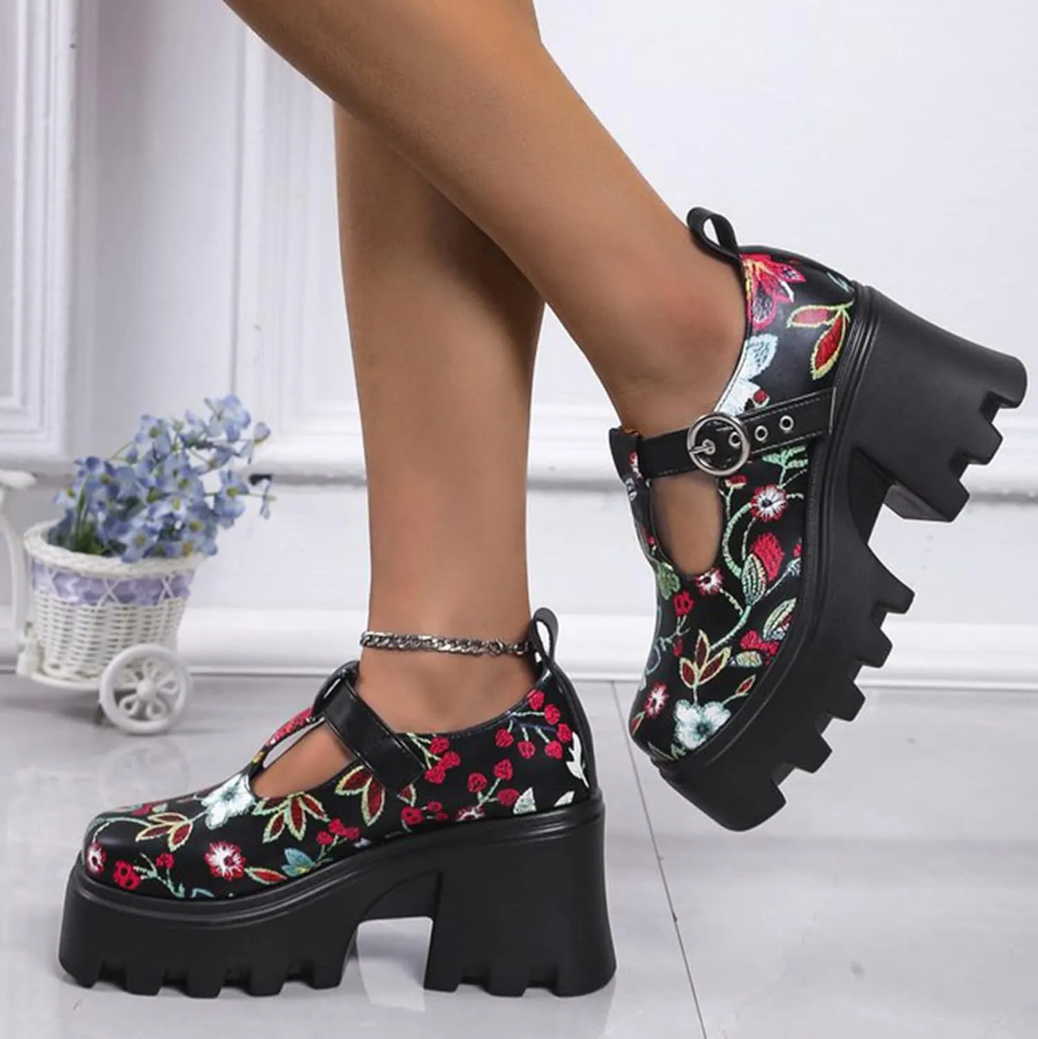 Platform Sandals Women Wedge Espadrille Braided Design Adjustable Ankle Strap Non-Slip FashionSummer Vacation 2025 Spring and Summer Vacation