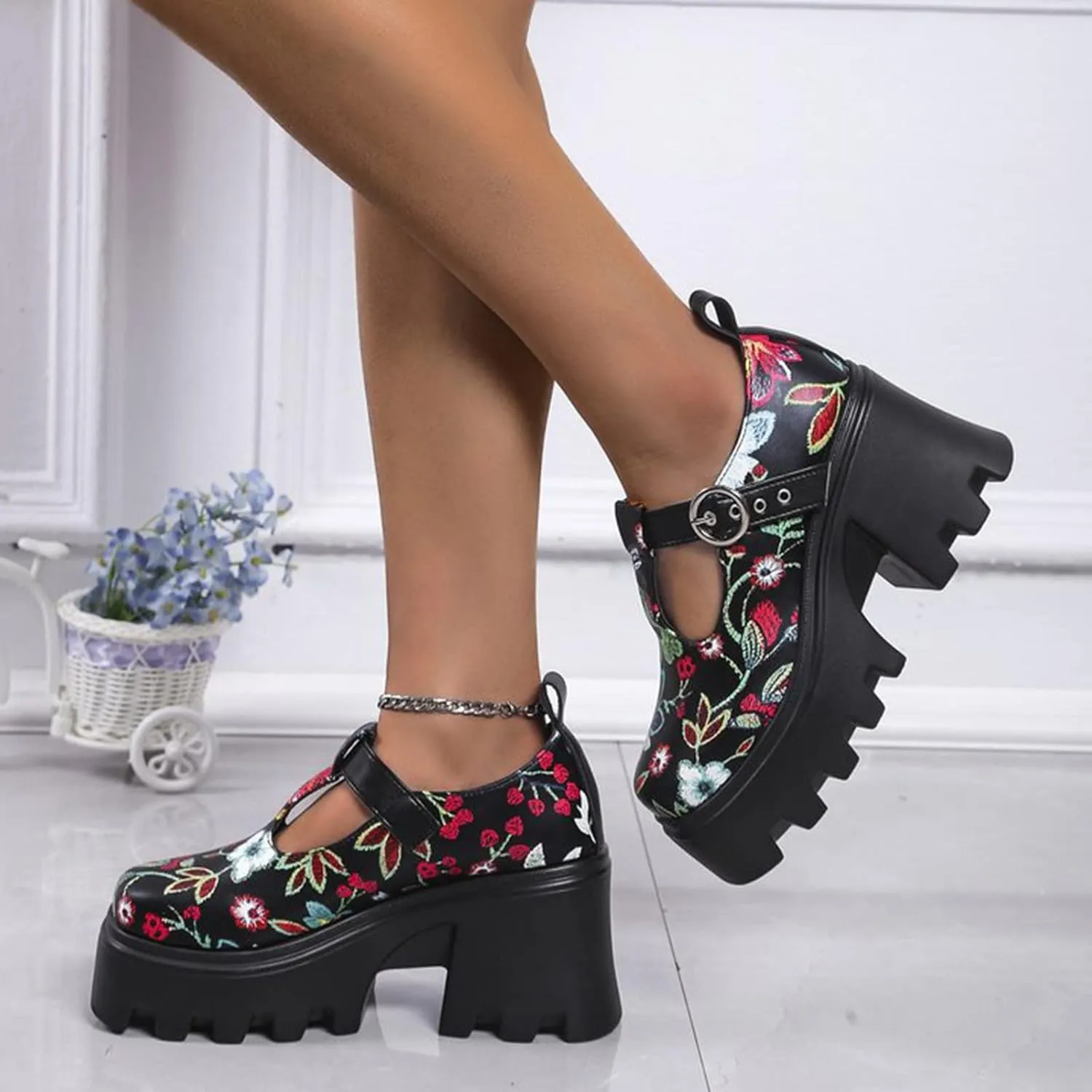 Platform Sandals Women Wedge Espadrille Braided Design Adjustable Ankle Strap Non-Slip FashionSummer Vacation 2025 Spring and Summer Vacation