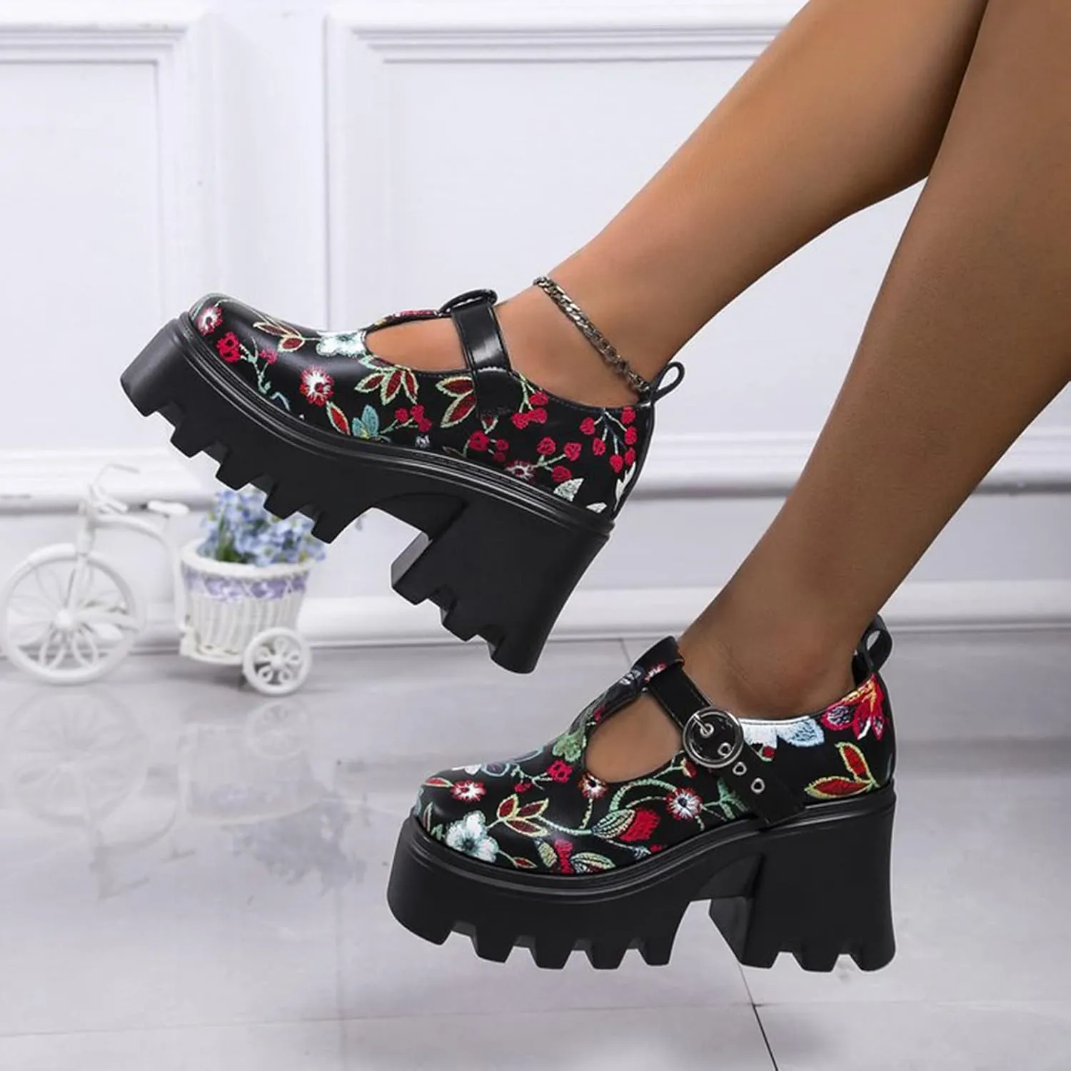 Platform Sandals Women Wedge Espadrille Braided Design Adjustable Ankle Strap Non-Slip FashionSummer Vacation 2025 Spring and Summer Vacation