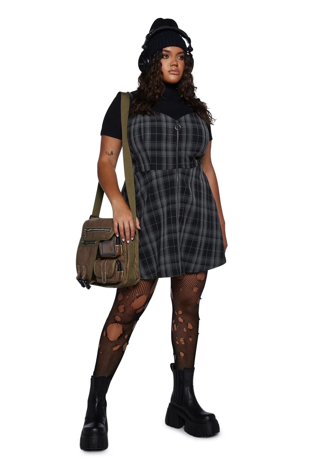Plus Call Back Top And Dress Set