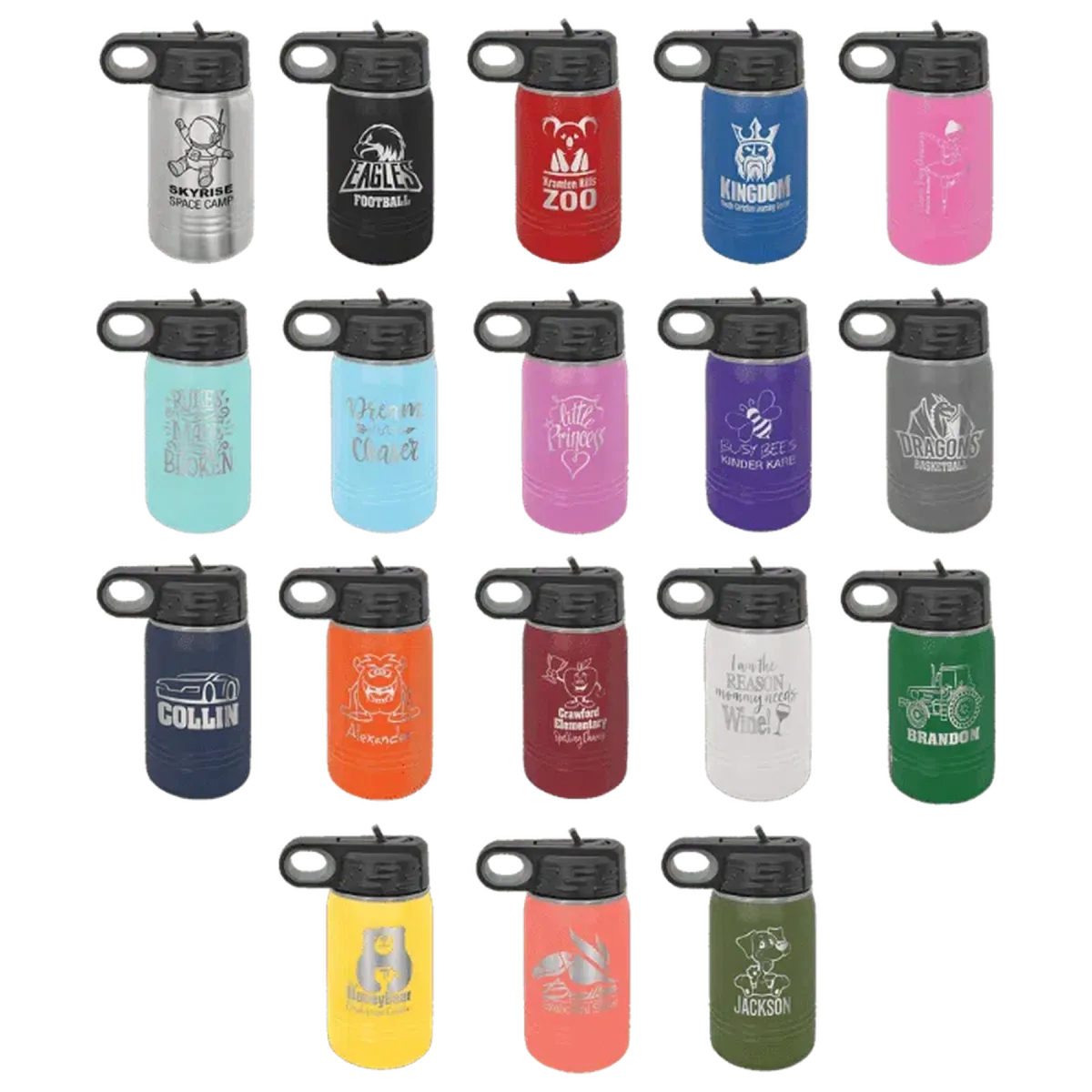 Polar Camel 12 oz. Personalized Water Bottles