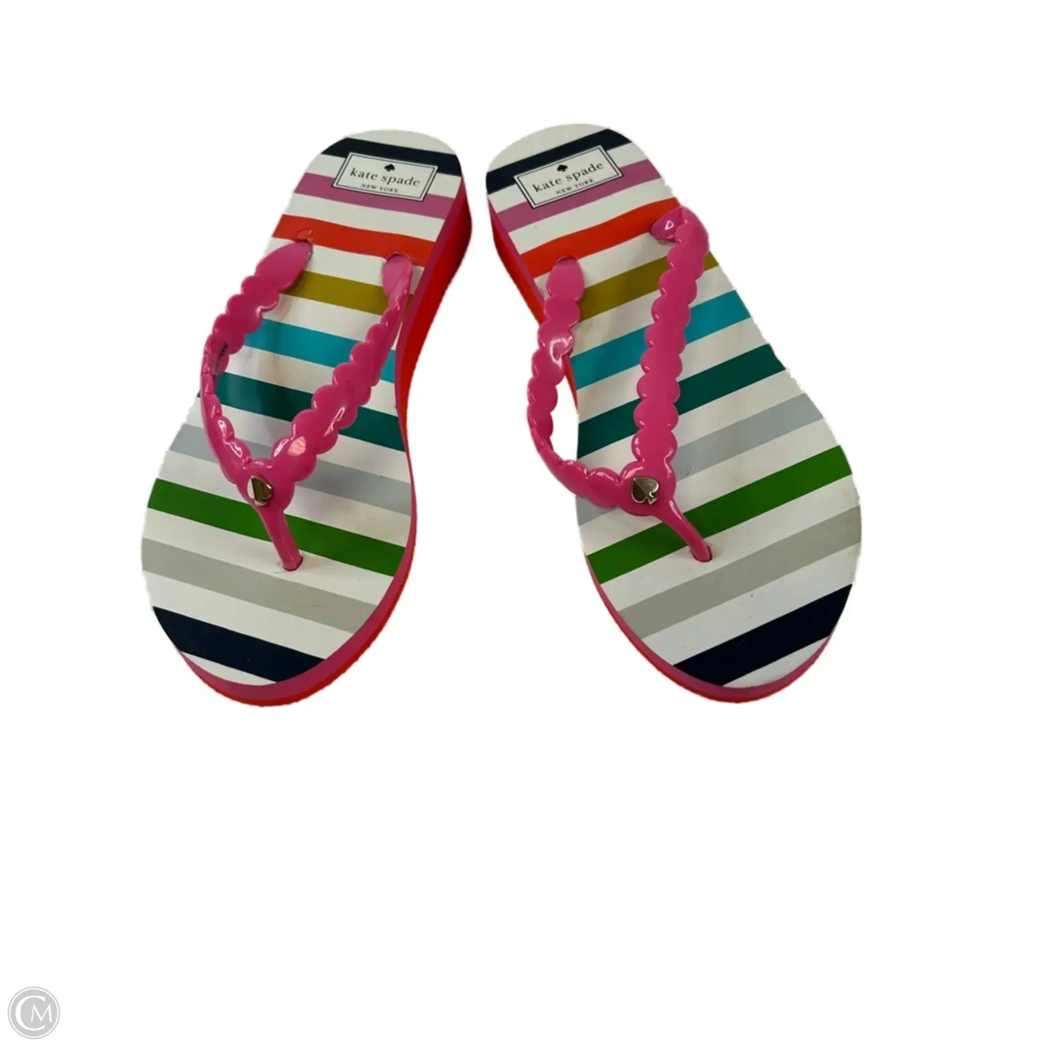 Celebrity Vibe Easy Wear Sandals Designer By Kate Spade In Multi-colored, Size: 8
