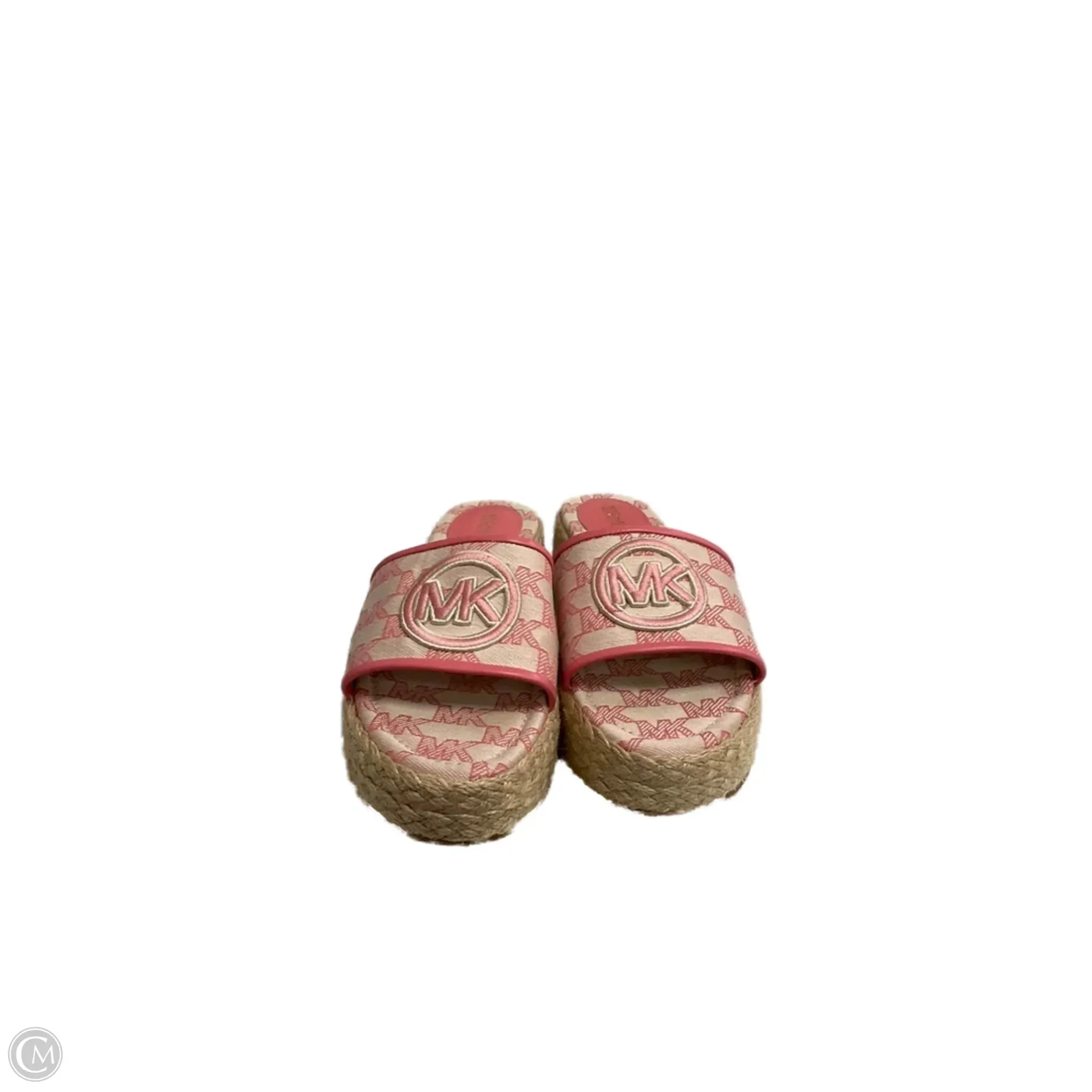 Happy Move Flexible Outsole Sandals Designer By Michael Kors In Pink, Size: 6.5