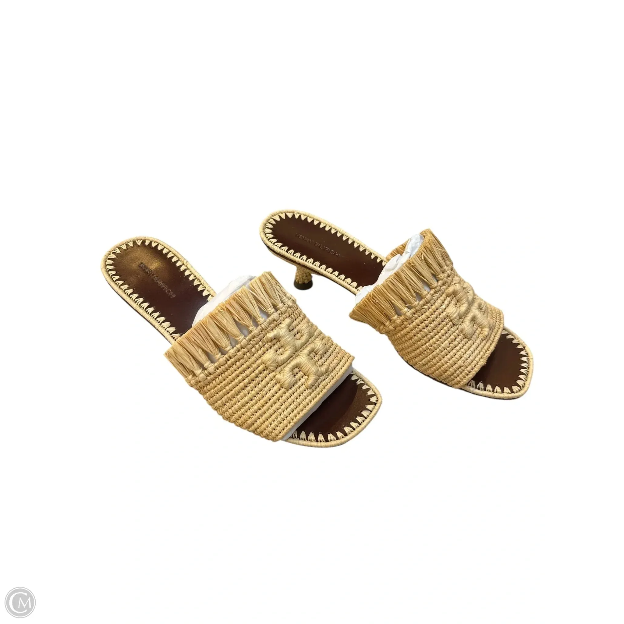 Sandals Designer By Tory Burch In Tan, Size: 6 Heritage Line Work Ready