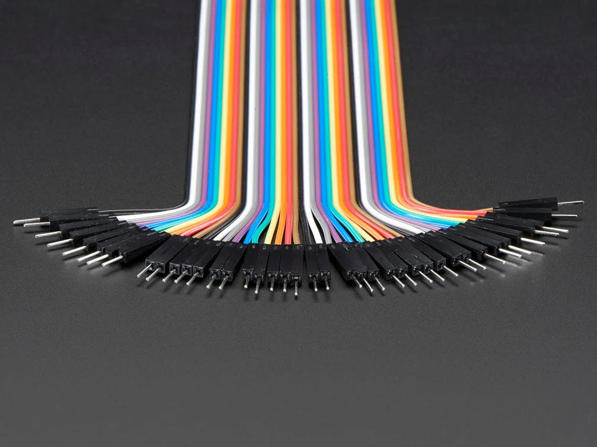 Premium Male/Male Jumper Wires - 40 x 12\" (300mm)"