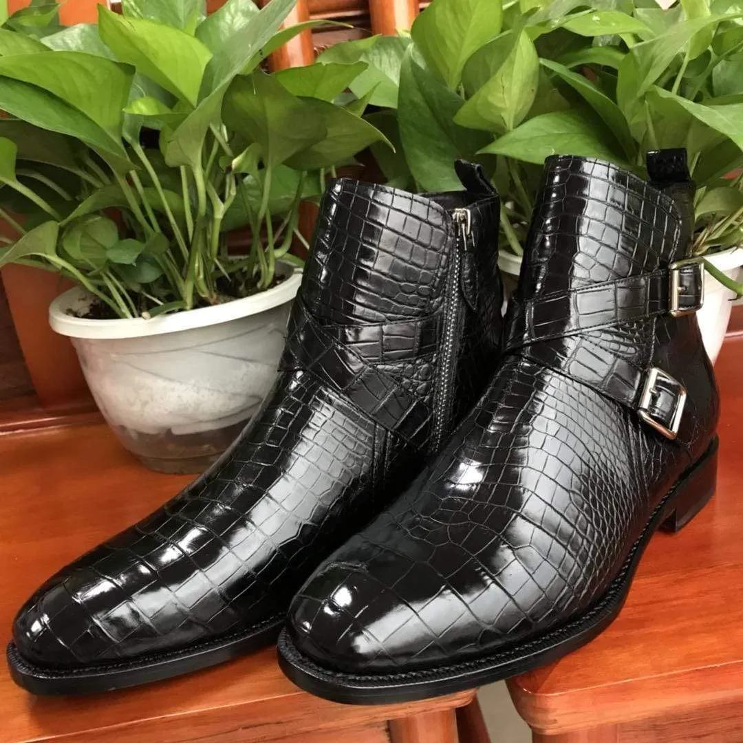 Preorder  Exotic Genuine Crocodile Belly Leather Troy  Boot