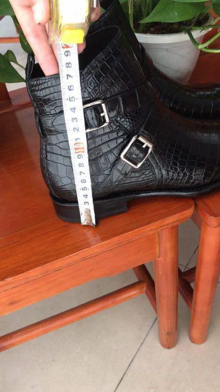 Preorder  Exotic Genuine Crocodile Belly Leather Troy  Boot