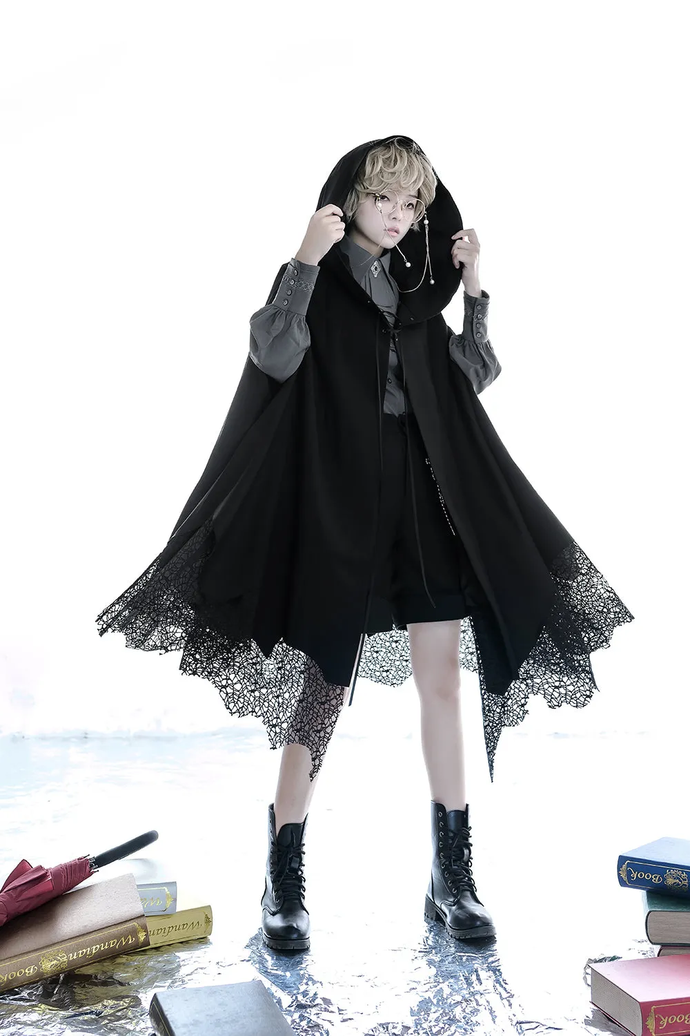 Princess Chronicles~Black and Blue~Retro Ouji Lolita Shirt