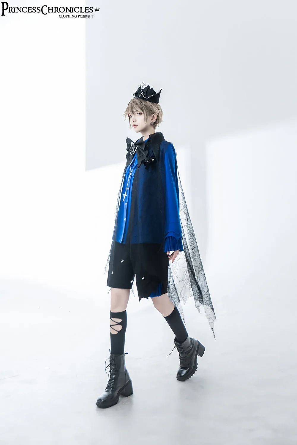 Princess Chronicles~Floating Phantom~Gothic Lolita Black Prince Crown