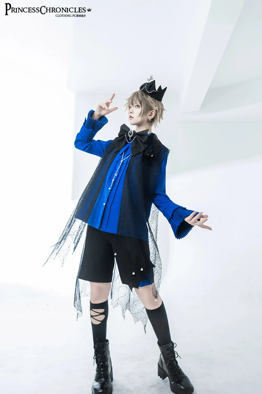 Princess Chronicles~Floating Phantom~Gothic Lolita Black Prince Crown