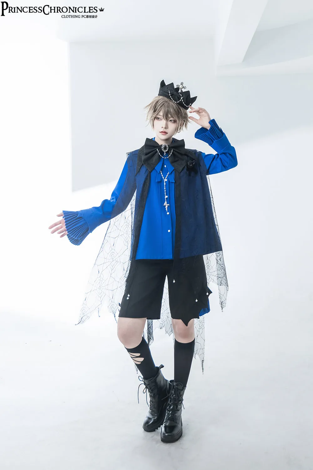 Princess Chronicles~Floating Phantom~Gothic Lolita Black Prince Crown