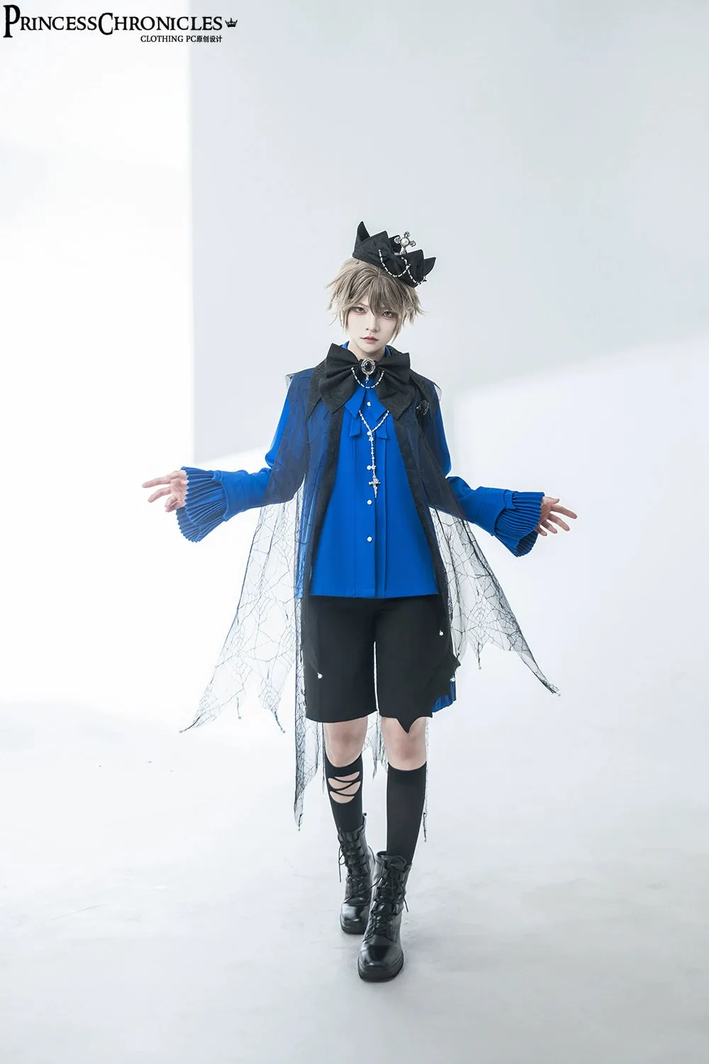 Princess Chronicles~Floating Phantom~Gothic Lolita Black Prince Crown