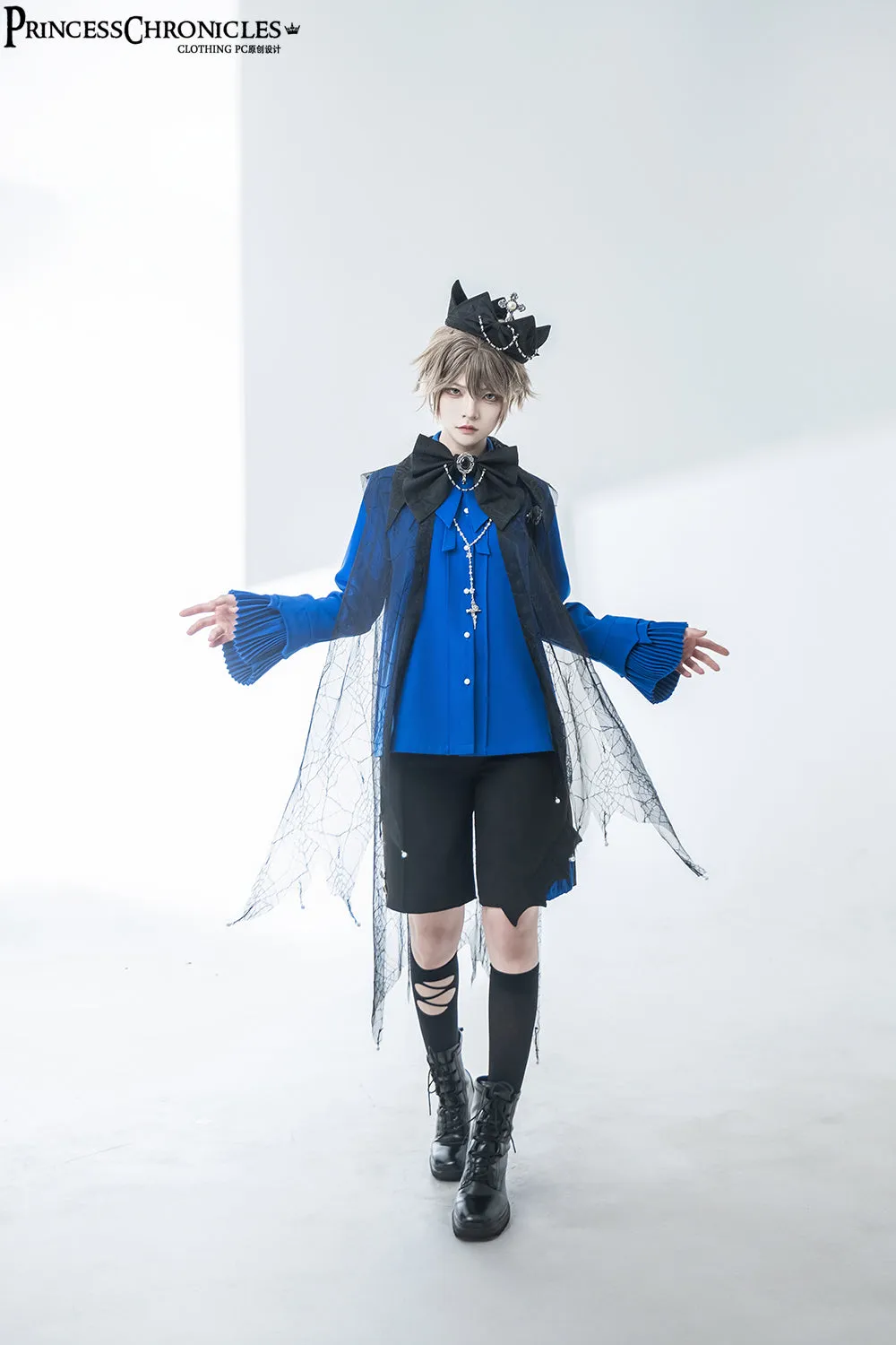 Princess Chronicles~Floating Phantom~Gothic Lolita Black Prince Crown
