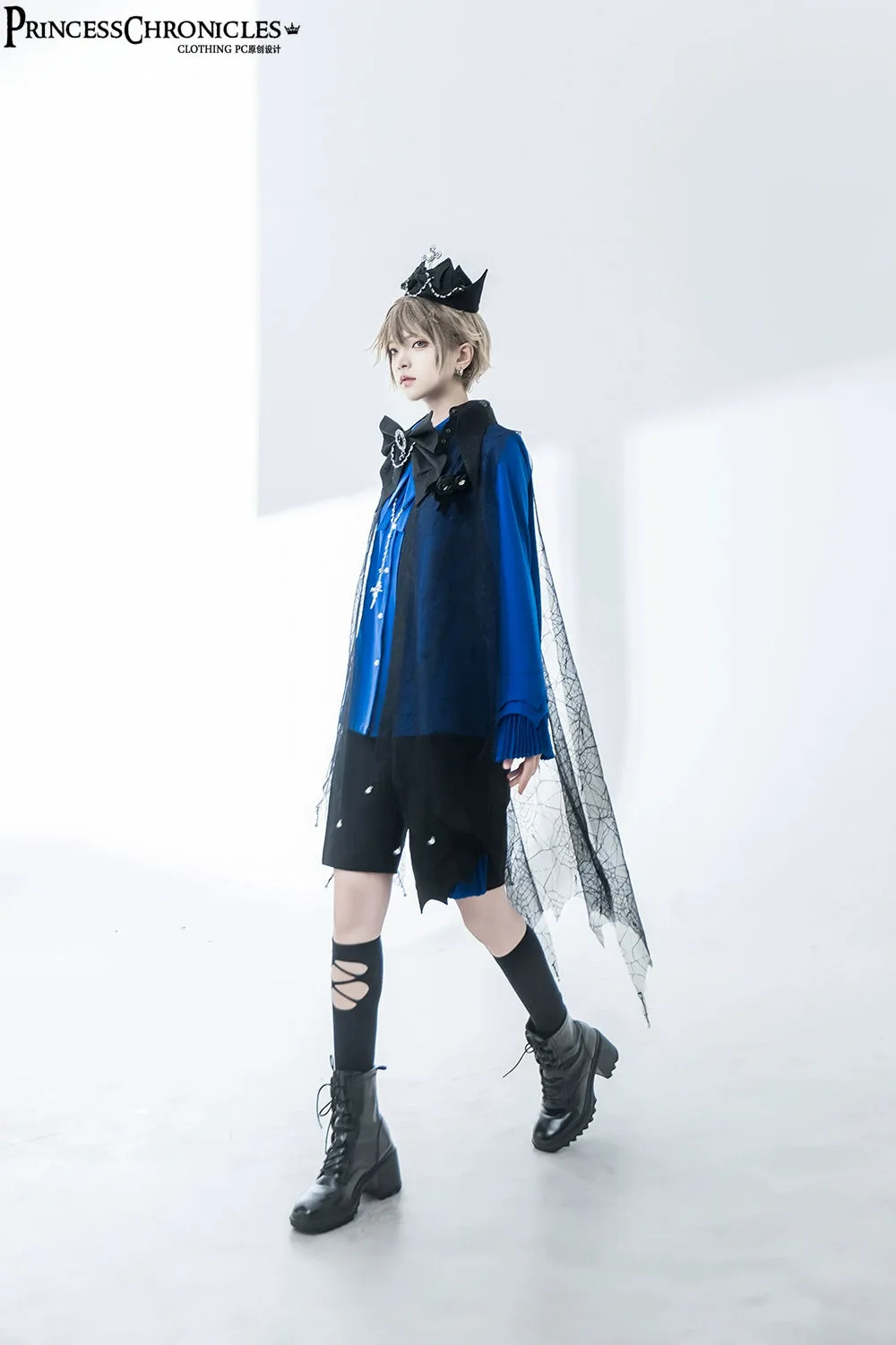 Princess Chronicles~Floating Phantom~Gothic Lolita Black Prince Crown