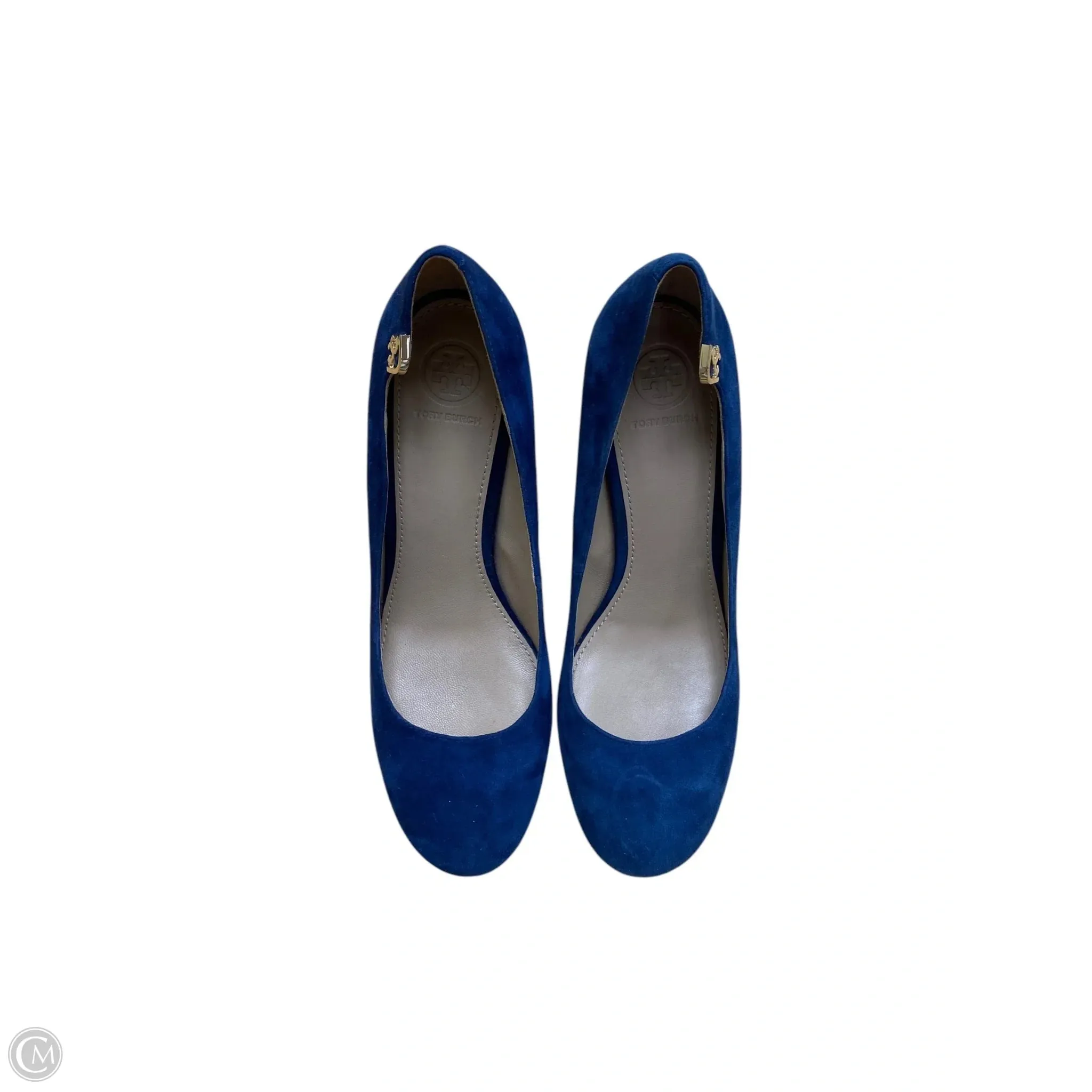 Shoes Designer By Tory Burch In Blue, Size: 8 Slip On Style Wide Path