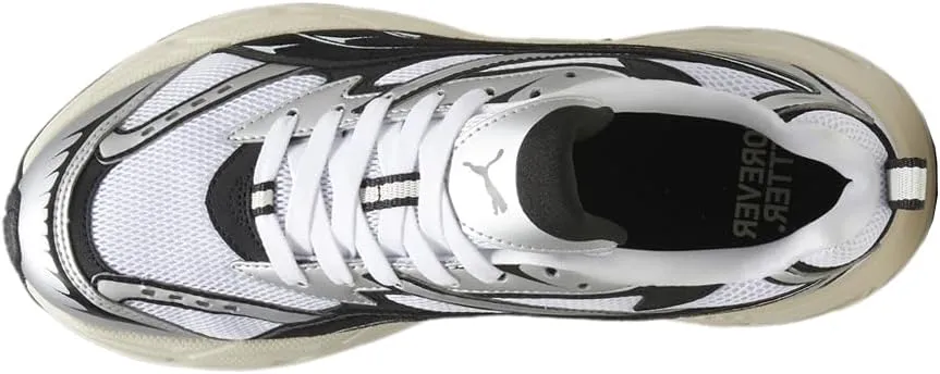 PUMA Mens Morphic Retro Lace Up Sneakers Shoes Casual - Black, Silver
