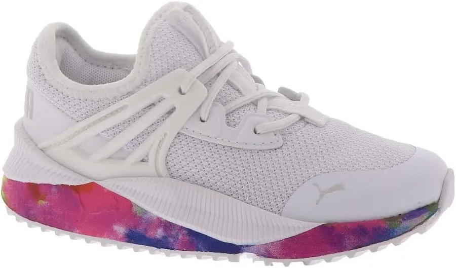 PUMA Pacer Future Bleached AC PS Girls ToddlerYouth Running M US Little Kid WhiteSilverMagenta