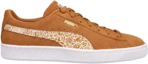 PUMA Womens Suede Classics Xxi NYC Printed Graffiti Graphic Perforated Logo Lace Up Sneakers Shoes Casual - Brown - Size 6 M