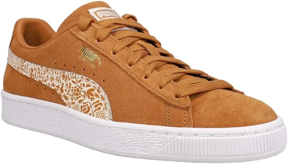 Puma Womens Suede Classics Xxi NYC Printed Graffiti Lace Up Sneakers Shoes Casual - Brown